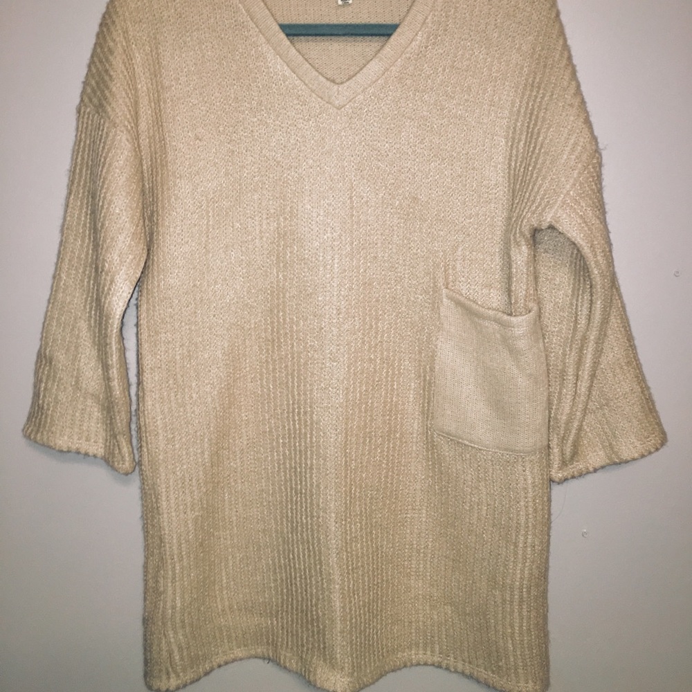 Long Beige Sweater